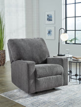 Tampa Furniture Outlet Lutz - Ashley Furniture - Rannis Living Room - Rocker Recliner / Pewter - 5360225